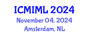 International Conference on Machine Intelligence and Machine Learning (ICMIML) November 04, 2024 - Amsterdam, Netherlands