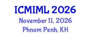 International Conference on Machine Intelligence and Machine Learning (ICMIML) November 11, 2026 - Phnom Penh, Cambodia