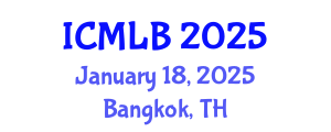 International Conference on Machine Learning and Bioinformatics (ICMLB) January 18, 2025 - Bangkok, Thailand