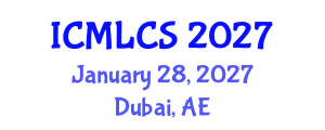 International Conference on Machine Learning and Computer Science (ICMLCS) January 28, 2027 - Dubai, United Arab Emirates International Conference on Machine Learning and Computer Science (ICMLCS) January 28, 2027 - Dubai, United Arab Emirates