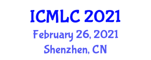 International Conference on Machine Learning and Computing (ICMLC) February 26, 2021 - Shenzhen, China