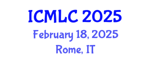 International Conference on Machine Learning and Cybernetics (ICMLC) February 18, 2025 - Rome, Italy