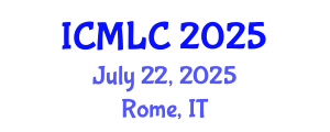 International Conference on Machine Learning and Cybernetics (ICMLC) July 22, 2025 - Rome, Italy