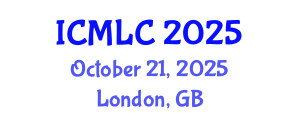 International Conference on Machine Learning and Cybernetics (ICMLC) October 21, 2025 - London, United Kingdom