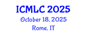 International Conference on Machine Learning and Cybernetics (ICMLC) October 18, 2025 - Rome, Italy