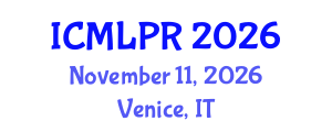 International Conference on Machine Learning and Pattern Recognition (ICMLPR) November 11, 2026 - Venice, Italy