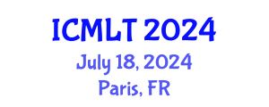 International Conference on Machine Learning and Technology (ICMLT) July 18, 2024 - Paris, France