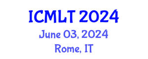 International Conference on Machine Learning and Technology (ICMLT) June 03, 2024 - Rome, Italy