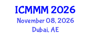 International Conference on Machining and Machinability of Materials (ICMMM) November 08, 2026 - Dubai, United Arab Emirates