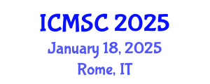 International Conference on Macrocyclic and Supramolecular Chemistry (ICMSC) January 18, 2025 - Rome, Italy