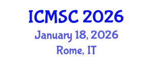 International Conference on Macrocyclic and Supramolecular Chemistry (ICMSC) January 18, 2026 - Rome, Italy