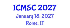International Conference on Macrocyclic and Supramolecular Chemistry (ICMSC) January 18, 2027 - Rome, Italy International Conference on Macrocyclic and Supramolecular Chemistry (ICMSC) January 18, 2027 - Rome, Italy