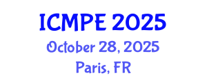 International Conference on Macromolecular and Polymer Engineering (ICMPE) October 28, 2025 - Paris, France