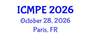 International Conference on Macromolecular and Polymer Engineering (ICMPE) October 28, 2026 - Paris, France