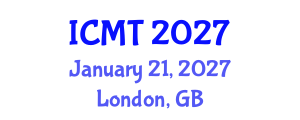International Conference on Magnet Technology (ICMT) January 21, 2027 - London, United Kingdom International Conference on Magnet Technology (ICMT) January 21, 2027 - London, United Kingdom