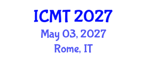 International Conference on Magnet Technology (ICMT) May 03, 2027 - Rome, Italy International Conference on Magnet Technology (ICMT) May 03, 2027 - Rome, Italy
