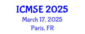 International Conference on Magnetism and Spin Electronics (ICMSE) March 17, 2025 - Paris, France