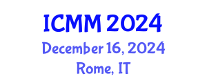 International Conference on Maintenance Management (ICMM) December 16, 2024 - Rome, Italy