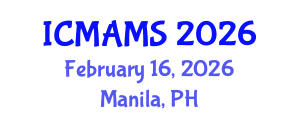 International Conference on Management and Marketing Sciences (ICMAMS) February 16, 2026 - Manila, Philippines International Conference on Management and Marketing Sciences (ICMAMS) February 16, 2026 - Manila, Philippines