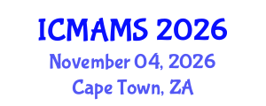 International Conference on Management and Marketing Sciences (ICMAMS) November 04, 2026 - Cape Town, South Africa