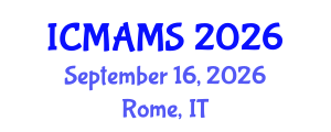 International Conference on Management and Marketing Sciences (ICMAMS) September 16, 2026 - Rome, Italy International Conference on Management and Marketing Sciences (ICMAMS) September 16, 2026 - Rome, Italy