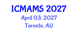 International Conference on Management and Marketing Sciences (ICMAMS) April 03, 2027 - Toronto, Australia International Conference on Management and Marketing Sciences (ICMAMS) April 03, 2027 - Toronto, Australia