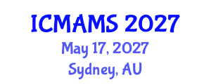 International Conference on Management and Marketing Sciences (ICMAMS) May 17, 2027 - Sydney, Australia International Conference on Management and Marketing Sciences (ICMAMS) May 17, 2027 - Sydney, Australia