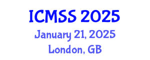 International Conference on Management and Social Sciences (ICMSS) January 21, 2025 - London, United Kingdom