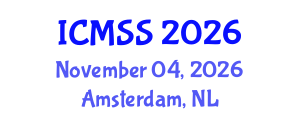 International Conference on Management and Social Sciences (ICMSS) November 04, 2026 - Amsterdam, Netherlands