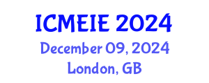 International Conference on Management, Economics and Industrial Engineering (ICMEIE) December 09, 2024 - London, United Kingdom