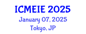 International Conference on Management, Economics and Industrial Engineering (ICMEIE) January 07, 2025 - Tokyo, Japan