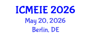 International Conference on Management, Economics and Industrial Engineering (ICMEIE) May 20, 2026 - Berlin, Germany