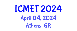 International Conference on Management Engineering and Technology (ICMET) April 04, 2024 - Athens, Greece