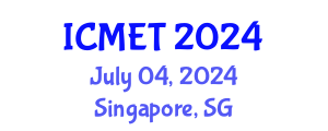 International Conference on Management Engineering and Technology (ICMET) July 04, 2024 - Singapore, Singapore