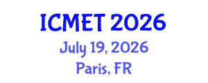 International Conference on Management Engineering and Technology (ICMET) July 19, 2026 - Paris, France