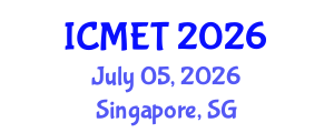 International Conference on Management Engineering and Technology (ICMET) July 05, 2026 - Singapore, Singapore