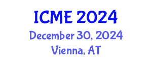 International Conference on Management Engineering (ICME) December 30, 2024 - Vienna, Austria