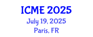International Conference on Management Engineering (ICME) July 19, 2025 - Paris, France