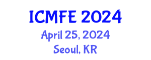 International Conference on Management, Finance and Entrepreneurship (ICMFE) April 25, 2024 - Seoul, Republic of Korea