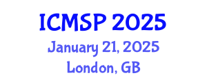 International Conference on Management, Sociology and Psychology (ICMSP) January 21, 2025 - London, United Kingdom