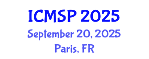 International Conference on Management, Sociology and Psychology (ICMSP) September 20, 2025 - Paris, France