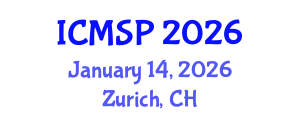 International Conference on Management, Sociology and Psychology (ICMSP) January 14, 2026 - Zurich, Switzerland