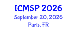 International Conference on Management, Sociology and Psychology (ICMSP) September 20, 2026 - Paris, France