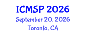 International Conference on Management, Sociology and Psychology (ICMSP) September 20, 2026 - Toronto, Canada