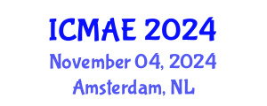 International Conference on Manufacturing and Automotive Engineering (ICMAE) November 04, 2024 - Amsterdam, Netherlands