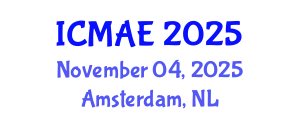 International Conference on Manufacturing and Automotive Engineering (ICMAE) November 04, 2025 - Amsterdam, Netherlands