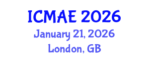 International Conference on Manufacturing and Automotive Engineering (ICMAE) January 21, 2026 - London, United Kingdom