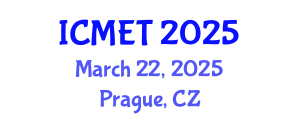 International Conference on Manufacturing Engineering and Technology (ICMET) March 22, 2025 - Prague, Czechia