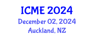 International Conference on Manufacturing Engineering (ICME) December 02, 2024 - Auckland, New Zealand