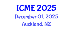 International Conference on Manufacturing Engineering (ICME) December 01, 2025 - Auckland, New Zealand